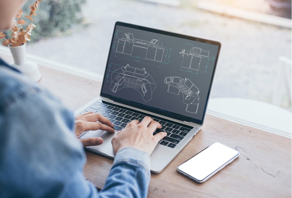 2D, 3D models and VR software for PC to design work environements with Symbio