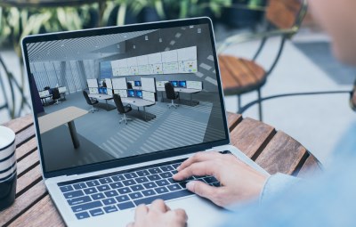 Symbio 3D PC video game for designed work environments