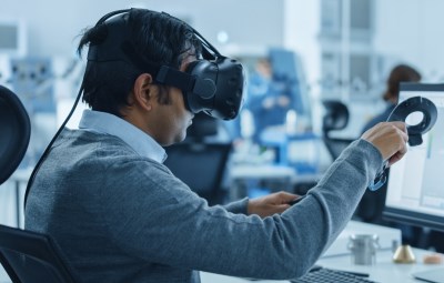 Symbio VR headset for custom-built designs